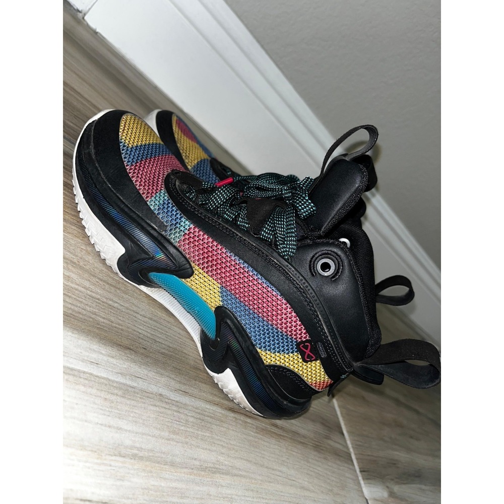 AIR JORDAN 36 (GS) DA9054-063 Black/Multicolor Sneakers 4Youth/5.5 Women's Size